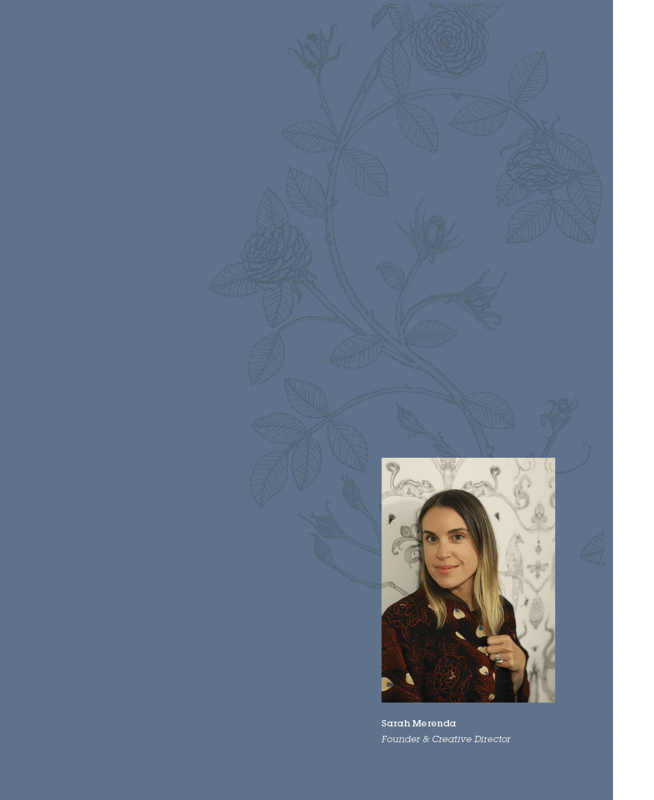 Sarah Merenda Founder & Creative Directo